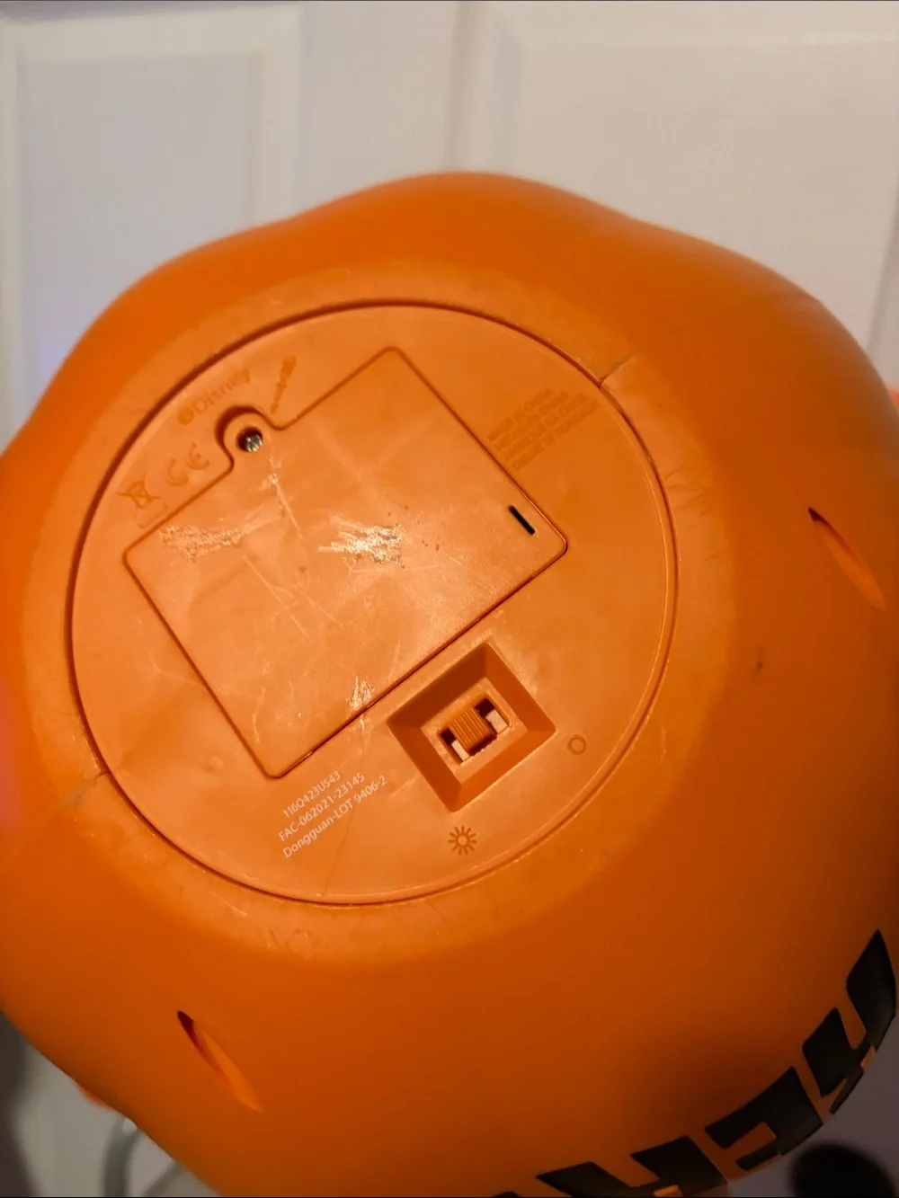 Disney Halloween Mickey Pumpkin Light-Up Treat Bucket